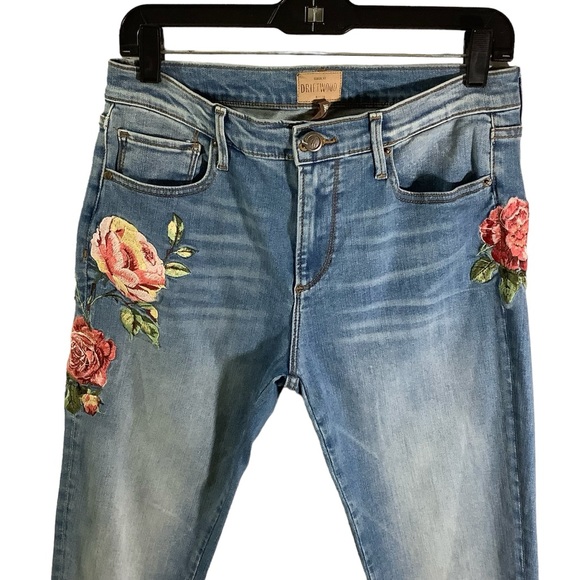 Driftwood Jackie Classic Fit Jeans Embroidered Floral - Picture 2 of 7